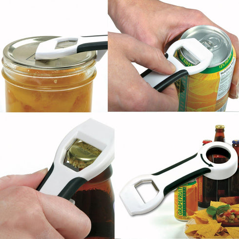 NORPRO 450 Grip-EZ 4 in 1 Can Bottle Canning Lid Pop Beer Tab Opener by Kitchen Tools...
