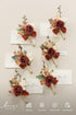 Ling's Moment Boutonniere for Men, 6pcs Groom Groomsmen Boutonniere, Artificial Flowers for Wedding Decor/Prom/Homecoming, etc.Terracotta Orange...