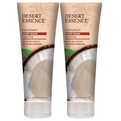 Desert Essence Coconut Body Wash Deep Hydration Infused with Moisture-Rich Botanicals Jojoba Oil, Organic Coconut & Shea Butter - Vegan, Gluten-Fr...