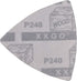 60 Pcs 240 Grits 3-1/8 Inch 80mm Triangular Oscillating Tool Sanding Paper for Wood Sanding Fit 80mm Triangular Multi Tool Sanding Pads XG8020240...