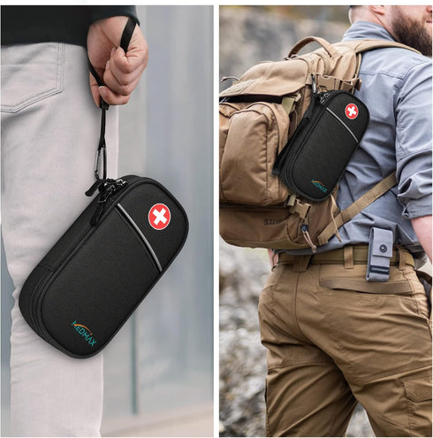 Insulin Cooler Travel Case with 2 Ice Pack, Water Resistant Insulated Diabetic Medication Organizer Carrying Bag with Extra Pouch for Insulin Pen ...