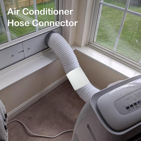 Portable Air Conditioner Exhaust Connector Coupling, AC Coupler 5.9inch 150mm AC Hose end, Portable AC Exhaust Hose Connector, Support Clockwise a...