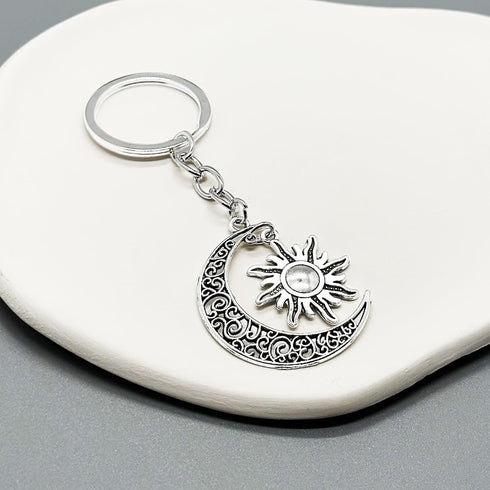 PHAETON 20PCS Moon and Sun keychain Moon keychain Sun Jewelry Pendant Moon and Sun keyring for Lover Gift...