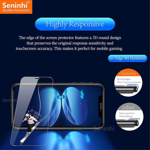 [1+1+2Pack for iPhone 11 Pro 5.8inch Transparent Screen Protector 1Pack + Privacy Screen Protector 1Pack + Camera Lens Protector 2Pack, Tempered G...