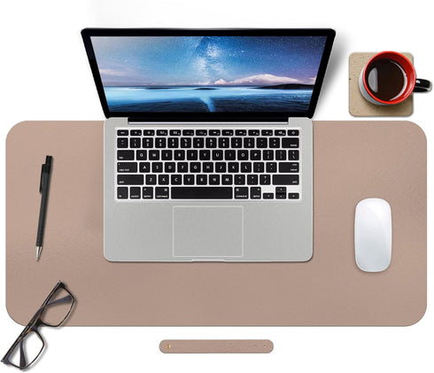 ?Boutilon Leather Mouse Pad,Extended Desk Pad for Keyboard and Mouse Non-Slip Study Desk Writing Pad Desktop Protector for Home Office Accessories...
