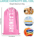 Fiodrimy 2 Pack XL Travel Laundry Bag, Machine Washable Dirty Clothes Organizer, Large Enough to Hold 4 Loads of Laundry, Easy Fit a Laundry Baske...