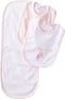 Little Me Baby Girls' 3 Piece Bib and Burp Set, Ballerina, Pink/Multi, One Size...