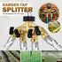 4 Way Brass Garden Hose Splitter Heavy Duty Garden Tap Hose Adapter Nozzle Switcher Connector with 4 Shut-Off Valves for Garden Irrigation Waterin...