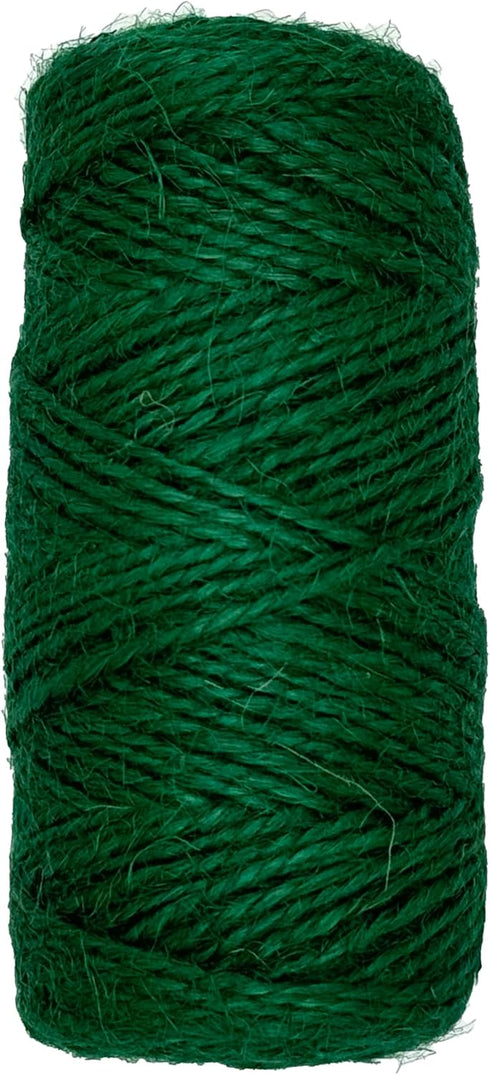Rocky Mountain Goods Green Jute Twine Heavy Duty 200 ft - 3 Ply Strong Soft Natural Fiber Green Gardening Jute Twine for Plants, Gardening- Soft J...