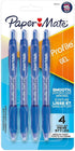 Paper Mate Profile Retractable Gel Pen, 0.7mm Medium Point, Blue Ink, 4 Count...
