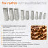 8 Gauge Butt Splice Connectors 30 PCS 8 AWG Non-Insulated Butt Connectors Uninsulated Crimp Wire Butt Connectors Tinned Copper Marine Grade Crimp ...