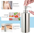 18 oz Large Countertop Soap Dispenser, Brushed Nickel Stainless Steel Soap Pump Bottle - Rust and Leak Proof Liquid Hand Soap Pump, for Bathroom &...