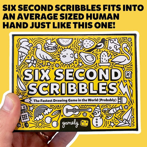 Six Second Scribbles: The frantically Fast and fantastically Fun Drawing Game | A Family Friendly Party Game for Children, Teens and Adults (Six S...