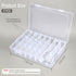 2Pack 24 Grids Craft Organizers and Storage Bead Organizer Tackle Box Organizer with Adjustable Divider, Plastic, Clear...