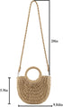 CHIC DIARY Small Summer Beach Straw Bag for Women Crossbody Top Handle Shoulder Handbag Mini Handwoven Rattan Clutch Purse...