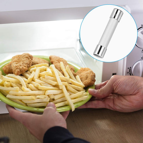 Frienda Microwave Fuse 20 Amp Slow Blow Microwave Fuse Ceramic Tube Fuse 250V 20a, 6.35 x 30 Mm, Compatible with GE WB27X10388, Kenmore Slow Blow ...