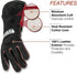 Lincoln Electric womens Jessi Combs Women s MIG Stick Welding Gloves, Black, Red, Small Pack of 1 US...