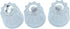 Bathtub and Shower 3 Piece Windsor Replacement Handles for Price Pfister Systems, 12 Point Broach,3 Piece Set of Hot, Cold, Diverter, Clear Acryli...