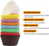 200pcs Standard Rainbow cupcake liners for baking,food-grade cupcake wrappers,greaseproof parchment muffin liners,Christmas cupcake liners for Chr...