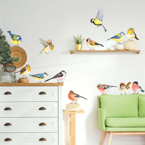 DECOWALL DS2-8038 Little Birds Kids Wall Stickers Wall Decals Peel and Stick Removable Wall Stickers for Kids Nursery Bedroom Living Room (Small) ...