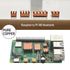 Raspberry Pi 4B Heatsink Copper Kit with Thermal Conductive Adhesive Tape, Pure Copper, Raspberry Pi Heatsink for Cooling Raspberry Pi 4 B (Copper...