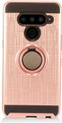 Z-GEN - Compatible with LG V50 ThinQ - Hybrid Phone Case w/Ring Stand - RS2 Rosegold...
