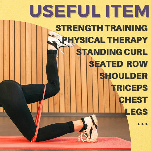 Resistance Band, Pull Up Bands, Exercise Bands, Workout Bands, Elastic Bands, Home Gym Fitness, Stretching, Physical Therapy, Training, Yoga, with...