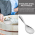 Stainless Steel Rice Paddle Rice Paddle Stainless Steel Rice Spoon Rice Serving Scooper Metal Soup Spoon Nonstick Rice Spatula for Mixing Serving ...