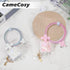 Glitter Cable Protector for Apple iPhone Charger with Pearl Chain Sparkle Pretty Cute Bling Flower Butterfly Design,Data Line USB Cover Wire Cord ...
