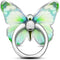 Green Metal Butterfly Cell Phone Ring Holder, Finger Kickstand Back Stand Hand Grip Compatible with Smartphone, Tablet, E-Reader, Etc.......