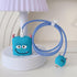 ZOSTLAND Cute Cartoon Blue Monster DIY Protector Data Cable 18W 20W USB Charger Line Earphone Wire Saver Organizer Compatible with iPhone 11 12 13...