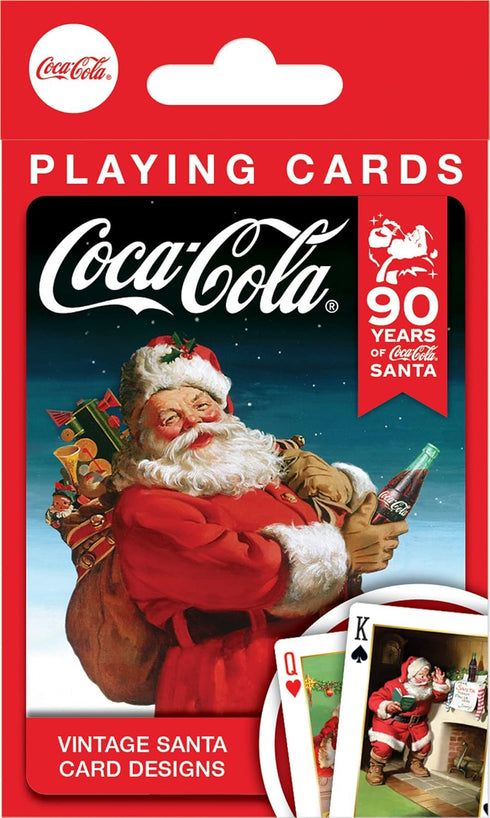 MasterPieces Family Games - Coca-Cola Vintage Santa Playing Cards - Officially Licensed Playing Card Deck for Adults, Kids, and Family...