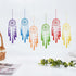 6 Set Mini Dream Catcher Kit DIY Dream Catcher Making Kit Rainbow Color Handmade Small Dream Catcher for Bag Pendant Car Interior Backpack Charm...