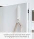 Smart Over The Door Coat Hook Organizer Collapsible Foldable Rack for Entryway Or Bedroom Closet - 2-Hook - Steel...