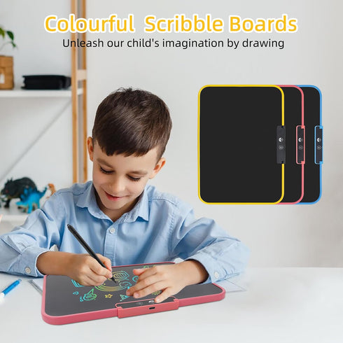 LCD Writing Tablet for Kids 13 Inch,Rechargeable Colorful Drawing Writing Board,Reusable Doodle Pad Electronic Drawing Tablet,Educational and Lear...