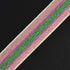 2-yards 1-1/2" Elastic Stretch Ribbon Trim, Stretch Elastic Band, headband, hand band and waist belt, TR-11199 (Pink/Green)...