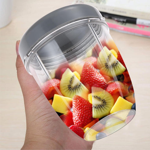 Blender Cups Replacement for Nutribullet Blender 18OZ Cup with Lid, Compatible with Nutribullet 600W 900W Blender Juicer (2Pack)...
