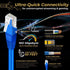 TNP Cat 5e Ethernet Cable 50ft, Cat 5 Internet Patch Cable Cat5e Cable RJ45 Connector LAN Network Cable Cat5 Wire Patch Cord Snagless Computer Eth...