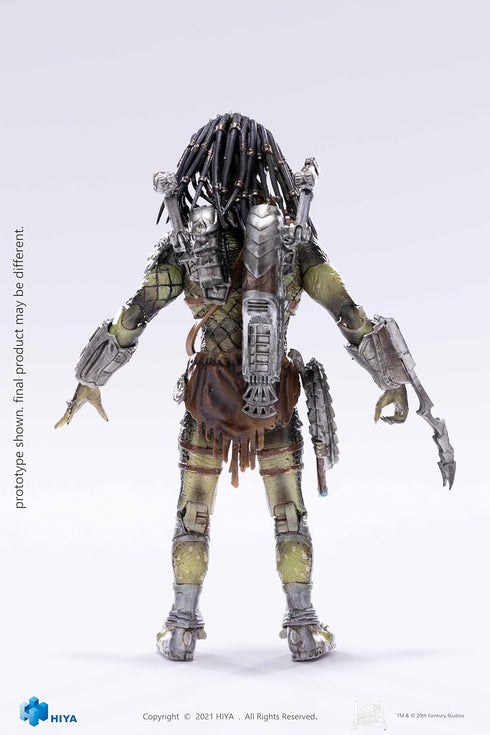 Hiya Toys Exquisite Mini Series 1/18 Scale 5 Inch AVPR Battle Damage Wolf Predator Action Figure...