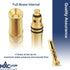 Brass Garden Water Hose Nozzle High Pressure Watering 3/4" NH With 3 Rubber Washers (Pack of 1)...
