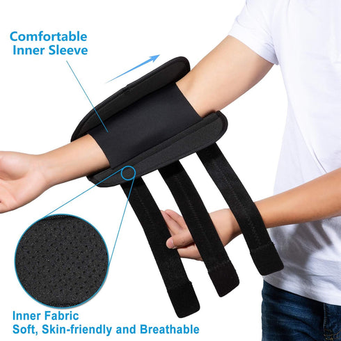 Elbow Brace, Night Splint Support for Cubital Tunnel Syndromean, Ulnar Nerve, Stabilizer Brace for Fix Elbow, Prevent Excessive Bending at night, ...