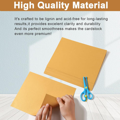 28 Sheets Shimmer Gold Cardstock 8.5 x 11 Metallic Paper, 250gsm/92lb Premium Glossy Paper Card Stock for DIY Cards Making, Anniversaries, Wedding...