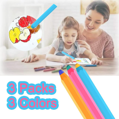 2023 Stylus Pens for Touch Screens, Kenkor Crayon Stylus for Kids Pencil Shape 3 Pack of Pink Blue Yellow Universal Capacitive Stylus Compatible w...
