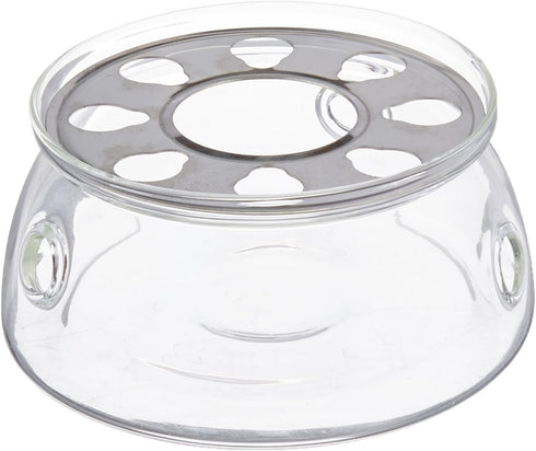Uniware® 6 Inch Glass Teapots Warmer With Metal Tray and Color box (1)...
