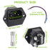 AC 250V 10A 2 in 1 Mount Inlet Module Plug Socket Power Entry Connector Male Blades with 10A Fuse and 18 AWG Extension Cable...