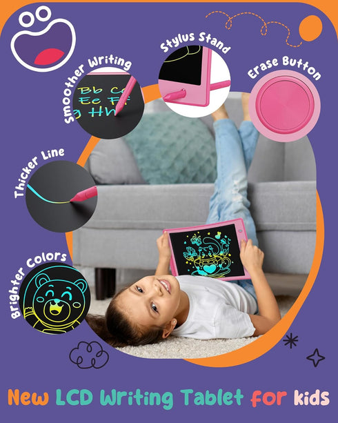 ORSEN Colorful 8.5 Inch LCD Writing Tablet for Kids, Electronic Sketch Drawing Pad Doodle Board, Toddler Travel Learning Educational Toys Activity...