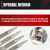 C&T 4-Piece Nail and Punch Set, 1/32, 1/16, 3/32, 1/8Inch, Nail Setter Punch & Center Punch Set, Professional woodworking and carpentry tool kit...