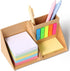 675 Pages Multicolor Sticky Notes Set with 2 Stimulating Card for Students Back to School Memo Cube with Pencil Case for Office School Bible Home...