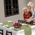 Grelucgo Handcrafted Solid Color Dining Table Runner, Double-Hemstitched (Sage Green, 14 x 72)...