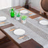 ARTABLE Rectangle Table Runner Fabric Farmhouse Gray Home Garden Table Runners with Well-Trimmed Edge for Picnics Indoor and Outdoor Dining Holida...